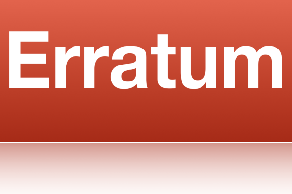 Erratum
